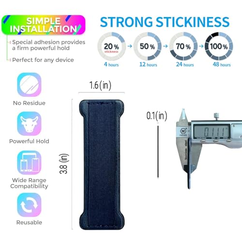 Hand Holder Strap for Smartphones&Tablet, Handle Grip (Blue)-2Pack - color: DarkBlue
