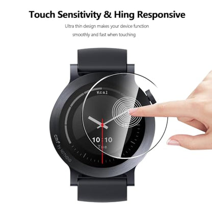 Anoowkoa 4 Pack Premium Screen Protector for Nothing CMF Watch 3 Pro Tempered Glass Film，9H Hardness,Ultra Resistant,Anti-Fingerprints,No Bubbles,HD-Clear,Easy Install - color: Nothing CMF Watch 3 Pro