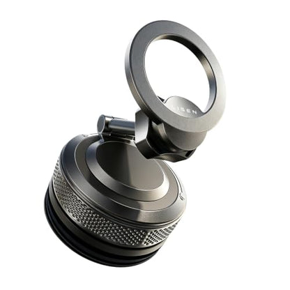 LISEN Magsafe Car Mount, [98LBS Vacuum Suction] Magnetic Phone Holder for Car Dashboard & Windshield, Strong Magnet Cell Phone Car Mount for iPhone 17 16 15 14 13 12 Pro Max/Air - color: Obsidian Black