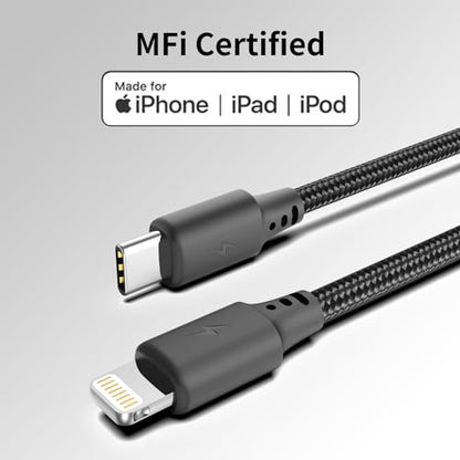 1.5FT USB C to Lightning Cable, 3Pack iPhone Charger Cord for iPhone 14/13 - size: 1.5FT