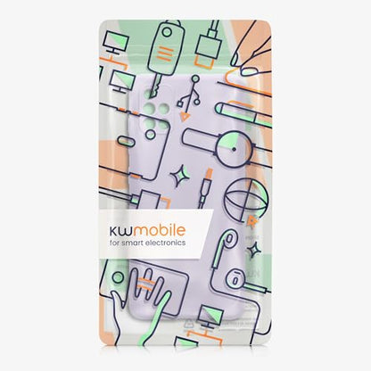 kwmobile Case Compatible with Samsung Galaxy A51 Case - Protective Slim TPU Phone Cover - Soft Matte Finish - Lavender - color: lavender, size: Galaxy A51