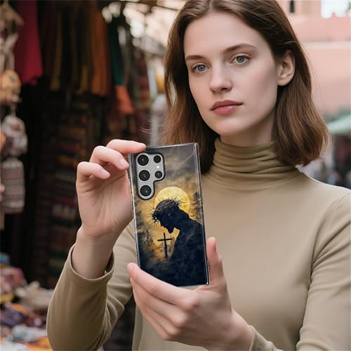 CARLOCA Case for Samsung Galaxy S23 Ultra,Faith Inspired Christians Scripture Design Hybrid Dual Protection Soft TPU + Hard PC,Shockproof Anti-Scratch Cover Men Women Stylish Protective Phone Case - color: Faith Inspired Christians Scripture, size: Galaxy