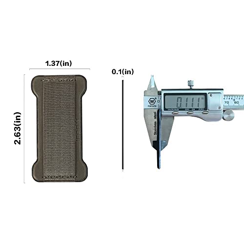 Phone Grip Holder for Hand, Universal Finger Strap Phone Holder, Finger Selfie Grip Compatible with Most Smartphones (Gary) - 2Pack - color: Grey