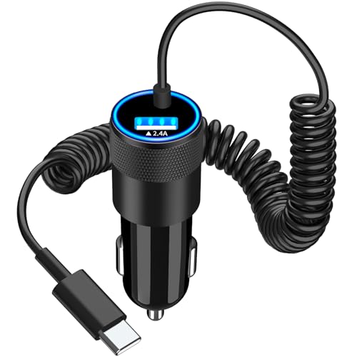 Apple MFi Certified iPhone 17 Car Charger Fast Charging, USB C Car Charger - color: Pearl White