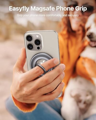 andobil 2026 3rd Gen Stabile Magnetic Phone Ring Grip for MagSafe, Durable - color: Natural Titanium