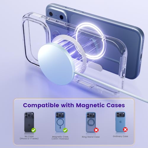 MagSafe 25W Wireless Charger for Apple Magnetic Fast Charging Pad - color: Blue