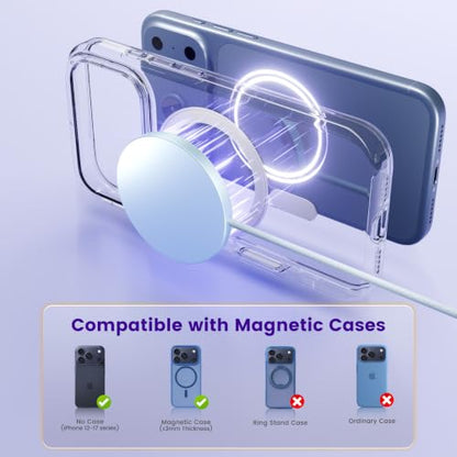 MagSafe 25W Wireless Charger for Apple Magnetic Fast Charging Pad - color: Blue