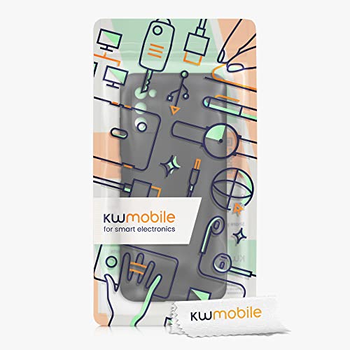 kwmobile Case Compatible with Samsung Galaxy A03s Case - Soft Slim Protective TPU Silicone Cover - Black Matte - color: black matte