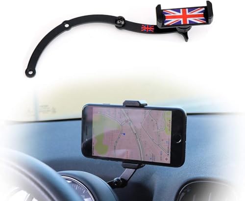 Behind Tachometer Mount Smart Phone GPS Mounting Design Phone Holder Kit for Mini Cooper R55 R56 R57 R60 R61(2008-2013seris) Union Jack (RED) - color: RED