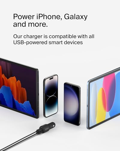 Belkin BoostCharge 42W Car Charger + USB-C to Lightning Cable - style: Car Charger + Lightning Cable