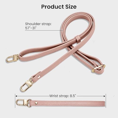 ORNARTO Magnetic Detachable Wallet Case for iPhone 16 Pro, Pink | Compatible with MagSafe, Crossbody Wallet Case with Card Holder Wrist Strap, RFID Blocking PU Leather Wallet Phone Cover 6.3” - color: Pink