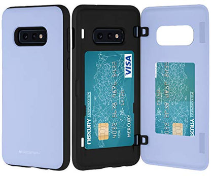 GOOSPERY Galaxy S10e Wallet Case with Card Holder, Protective Dual Layer Bumper Phone Case (Lilac Purple) - color: Purple, size: Galaxy S10E