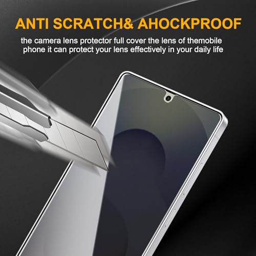 3 Pack Privacy Screen Protector for Samsung Galaxy S25 Ultra, Anti Spy Tempered Glass 9H Hardness, Black Protector Anti Spy, Bubble Free, Anti-Scratch - size: Galaxy S25 Ultra FK3