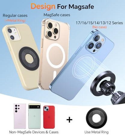 Romuto Magnetic Phone Holder for Gym Phone Holder Magnet Phone Camera Mount - color: Black