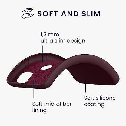 kwmobile Case Compatible with Google Pixel 4a Case - Slim Protective TPU Silicone Phone Cover - Bordeaux Violet - color: bordeaux violet