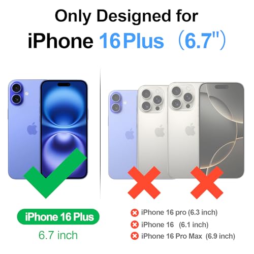 Shieldtop Compatible with MagSafe iPhone 16 Plus Wallet Case,Black | 2 in 1 Detachable Magnetic,Credit Card Holder Slots,RFID Blocking,PU Leather,Kickstand,Flip Folio Phone Cover for Men & Women - color: Black, size: iPhone 16 Plus 6.7"