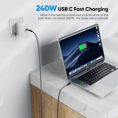 10ft USB C Data Cable with USB 3.2 Gen 2 20Gbps High Speed Transfer - size: 10 Feet