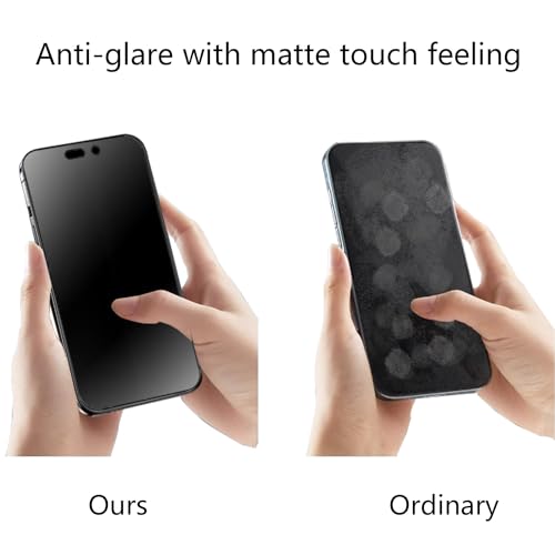 2 Pack 360 Degree Anti-glare Privacy Screen Protector for iPhone 16 Pro Max Matte Anti-Spy 4 Direction Soft Film 6.9 inch - size: For iPhone 16 Pro Max