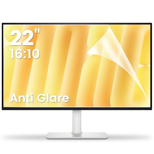 F FORITO 2-Pack 22 inch 16:10 Matte Anti Glare Computer Screen Cover, Anti Glare Eye Protection Film Compatible with All 22" Widescreen Monitors with 16:10 Aspect Ratio (18.7"W x 11.7"H) Not for 16:9 - size: 22 Inch (Diagonal) - 16:10 Aspect Ratio
