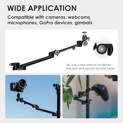 TARION 19" Modular Desktop Camera Arm DSLR Mount Titanrig Arm Z - size: Arm Z (Camera)
