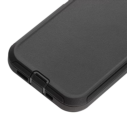 Co-Goldguard Shockproof Case for iPhone 13 with Tempered Glass Screen Protector 3 Layer Military Grade Drop Protection Heavy Duty Protection Rugged Rubber Phone Case Cover for iPhone 13 6.1 Black - color: Black+G