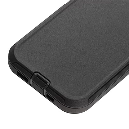 Co-Goldguard Shockproof Case for iPhone 13 with Tempered Glass Screen Protector 3 Layer Military Grade Drop Protection Heavy Duty Protection Rugged Rubber Phone Case Cover for iPhone 13 6.1 Black - color: Black+G