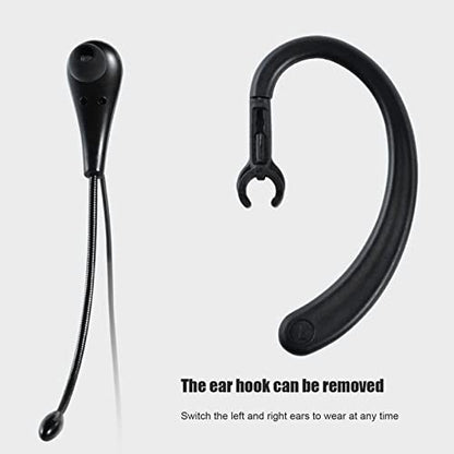 Single Sided 3.5mm Ear Hook Call Center Headset with Microphone for Portable Mobile Phones, Customer Service Earphones