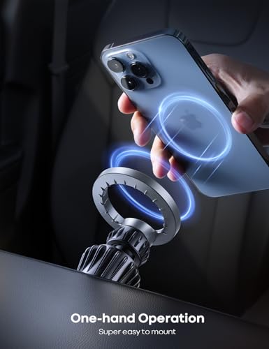 Lamicall for MagSafe Car Mount Vent 20 Super Magnets Accessories for iPhone - color: NEW Upgraded - Silver