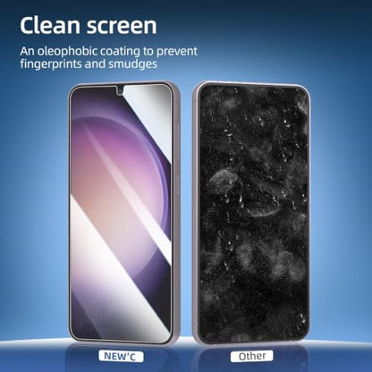NEW'C for Samsung Galaxy S24+ (S24 Plus) 5G Screen Protector Tempered Glass - size: S24+ 6.7 inches