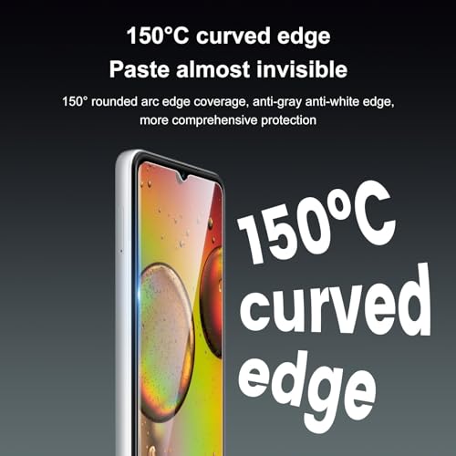 3 Pack For T-Mobile Revvl 7 5G Screen Protector Tempered Glass, 150° Curved Edge, HD Clear, Bubble-Free, Full Coverage, Screen Tempered Glass Protective Film for T-Mobile REVVL 7 5G - size: T-MOBILE REVVL 7 6.58inch
