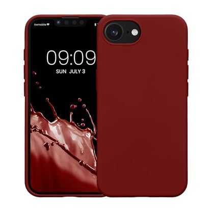kwmobile Case Compatible with Apple iPhone 17e / iPhone 16e Case - Slim Protective TPU Silicone Phone Cover - Rhubarb Red - color: Rhubarb Red, size: iPhone 17e / iPhone 16e