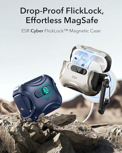 ESR for AirPods Pro 3 Case (2025), Compatible with MagSafe, Blue - color: Blue, size: AirPods Pro 3 Case