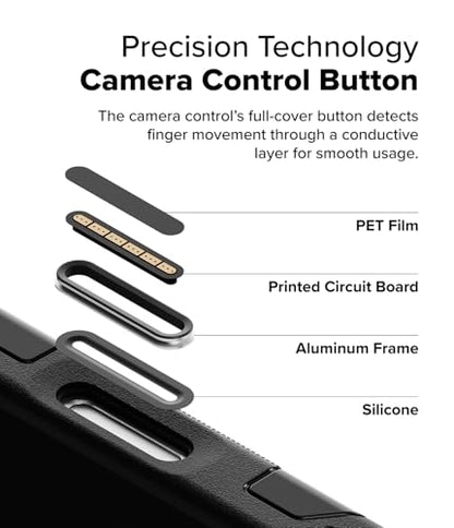 Ringke for iPhone 16 Pro Max Case [Alles Black] | Compatible with MagSafe, 360° Rotating Kickstand, Camera Control Capture Button Protection, Powerful Magnet - color: Black, size: iPhone 16 Pro Max