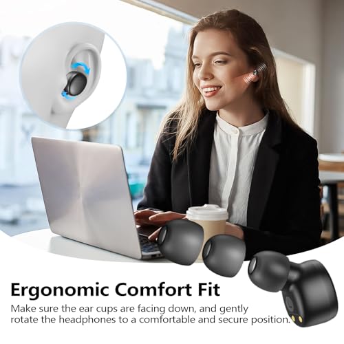 kurdene Wireless Earbuds Bluetooth 5.3 Light Weight in Ear Headphones - color: Black