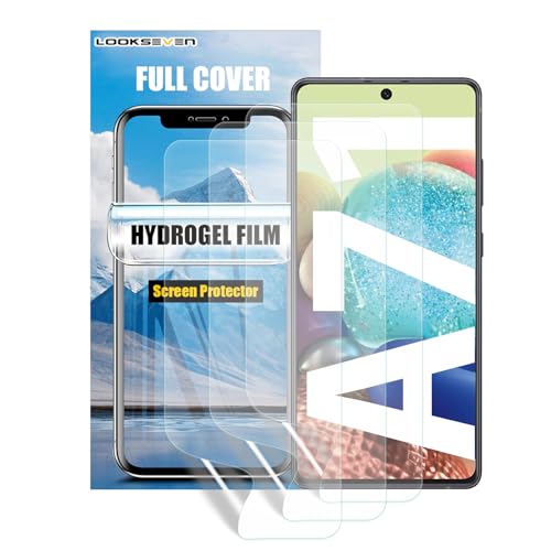 LOOKSEVEN 3 Pack Hydrogel Film For Samsung Galaxy A71 5G 6.7 inch - size: Galaxy A71 5G (6.7 inch)