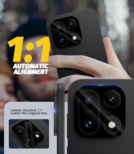 Orzero (3 Pack) Camera Lens Protector Compatible for Oneplus 15, Protector de Cámera Tempered Glass 9H Precise Camera Cutouts High Definition Anti-Scratch Does Not Affect Night Shots and Flash - size: Oneplus 15