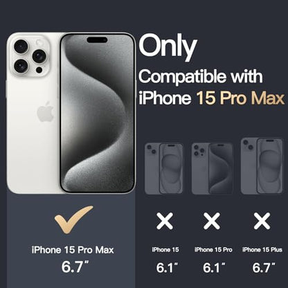 JETech Case for iPhone 15 Pro Max 6.7-Inch, Non-Yellowing Shockproof Phone Bumper Cover, Anti-Scratch Clear Back (Clear) - color: Clear, size: iPhone 15 Pro Max
