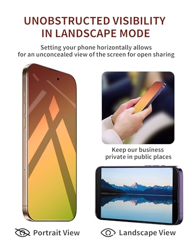 Privacy Screen Protector for iPhone 16 Pro Max 2 Pack Gradient Green - color: Green 16PM