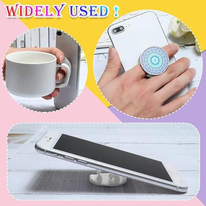 Honoson 9 Pcs Cell Phone Grip Holder Collapsible Holder, Mandala 2 - color: Mandala Style