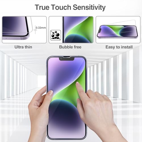 ProCase 2 Pack Screen Protector for iPhone 14 Plus/iPhone 13 Pro Max 6.7 Inch, Tempered Glass Screen Film Guard for iPhone 14 Plus 2022 / iPhone 13 Pro Max 2021, Clear - color: Clear