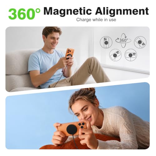 3 Pack Magnetic Wireless Charging Pad Fast Wireless Charger for Apple - color: Black*3