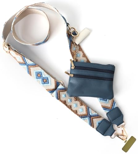 Cell Phone Strap Crossbody Universal Phone Lanyard Adjustable Strap Compatible with Most Smartphones Aztech - color: Skyblue
