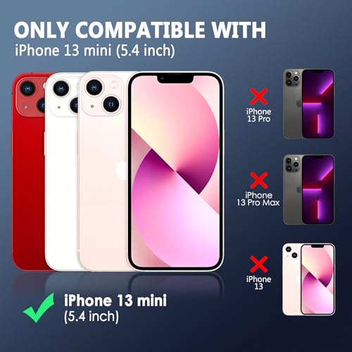 FanTEK Phone Case Compatible with iPhone 13 Mini Case, Anti-Scratch & Fingerprint Phone Case Protective Cover, Matte Black - size: iPhone 13 Mini