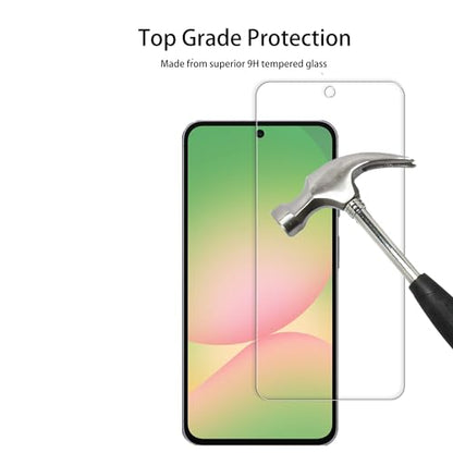 [2+2 Pack Tempered Glass Film For Samsung Galaxy A56 5G Screen Protector 2-Pack with Camera Lens Protector 2-Pack