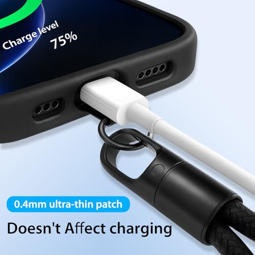 Universal Adjustable Phone Wrist Strap, Wristlet & Hand Cell Phone Lanyard With Metal Tether Tabs - color: Black