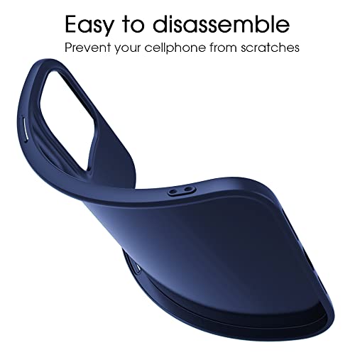 X-level for Samsung Galaxy S21 Ultra Case Slim Fit Soft TPU Super Ultra-Thin [Guardian Series] Phone Back Cover Light Protective Matte Finish Coating Case for Samsung S21 Ultra-Navy Blue - color: Navy blue