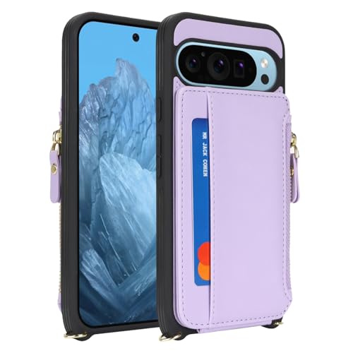 Cavor Compatible with Google Pixel 9 Pro XL Case Wallet, Purple - color: Purple, size: Google Pixel 9 Pro XL