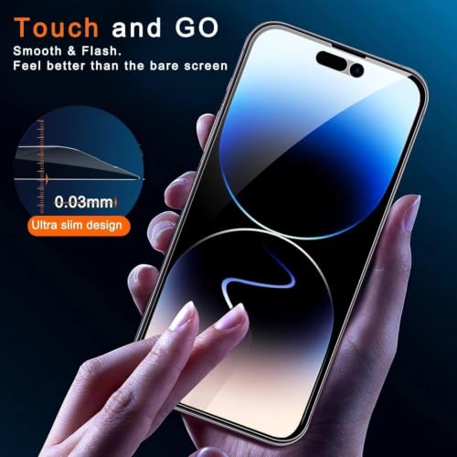 Ferilinso Privacy Screen Protector for iPhone 14 Pro, Tempered Glass - size: iPhone 14 Pro 6.1 INCH