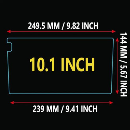 2PCS 10.1 Inch Nano Soft Film Screen Protector for Android Car Stereo Radio - size: 10.1 Inch x 2 PCS