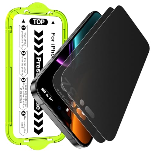 Esanik for iPhone 17 Pro Max Matte Privacy Glass Screen Protector